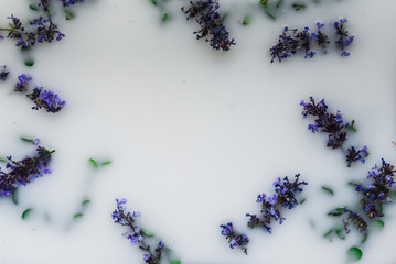 Relaxing floral milk bath 