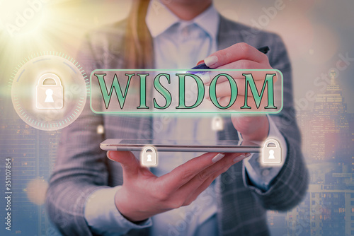 Cuadros en Lienzo Conceptual hand writing showing Wisdom