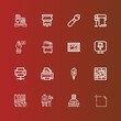 © Nadir - Editable 16 ink icons for web and mobile