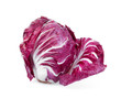 red radicchio isolated on white background, healthy food