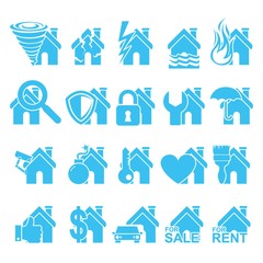 Sticker - Set of house icons