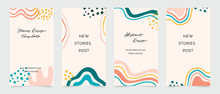 Design Backgrounds For Social Media Post And Stories. Photo Frame Template For Shop , Fashion, Blog, Web Ads. Trendy Memphis Design Cover. Abstract Shape With Minimal Design. Vector  Illustration.