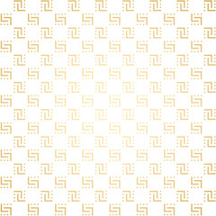 Wall Mural - geometric golden and white seamless simple pattern background, art deco style