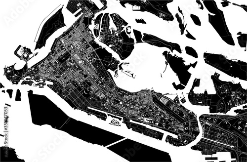 Cuadros en Lienzo map of the city of Abu Dhabi, UAE