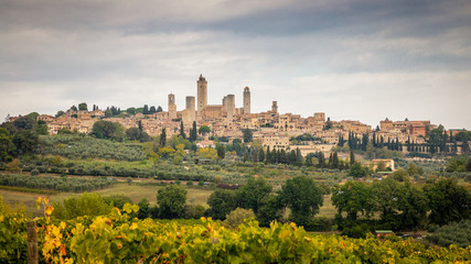 Wall Mural - San Gimignano village