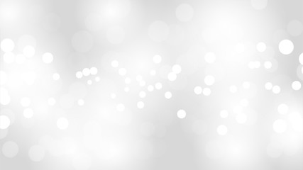 abstract blur white and gray color background with white bokeh lights defocused.