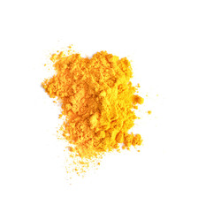 Canvas Print - Turmeric  powder on white background.