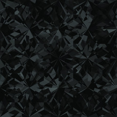 Wall Mural - seamless diamond pattern. vector illustration of crystal background. dark glass surface.