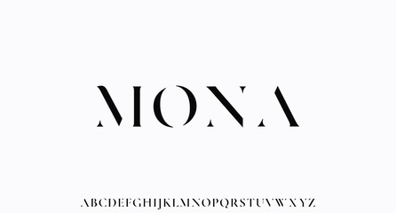mona. the luxury and elegant font glamour style