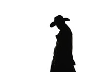 Modern Style Silhouette Cowboy