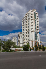 Wall Mural - Marble-clad buildings of modern Ashgabat, Turkmenistan