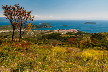 The beautiful island of Skiathos, Greece.