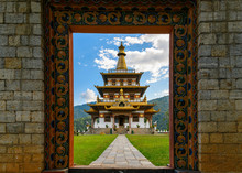View To Khamsum Yulley Namgyal Temple, Bhutan