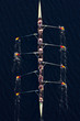 © Westend61 - Elevated view of rowing eight in water