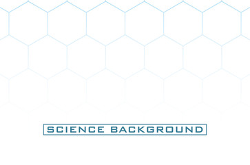 Wall Mural - white science background with lines structures