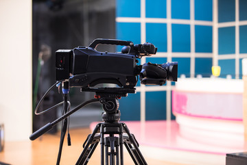 Poster - video camera in studio