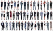 © ASDF - collage of a variety of business people standing in a row