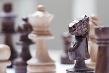 Close-up Of Chess Figure