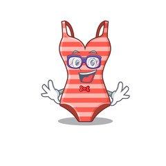 Sticker - A cartoon drawing of geek swimsuit wearing weird glasses