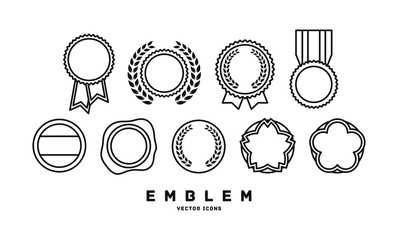Wall Mural - [ emblem ] vector icons