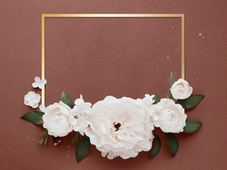 Wall Mural - Frame with flowers