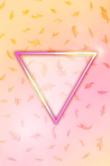 Wall Mural - Frame on a neon colored background