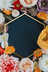 Wall Mural - Frame with flowers