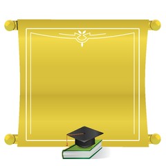 Sticker - Graduation scroll