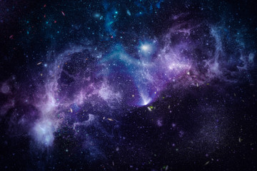 Wall Mural - galaxy in space textured background