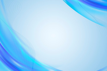 Wall Mural - blue curve patterned background illustration
