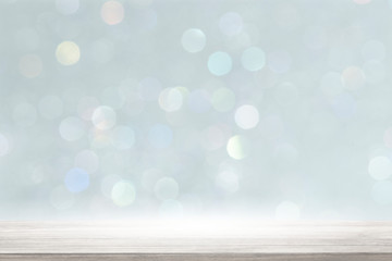 Wall Mural - bright blue bokeh patterned background