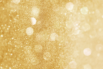 Wall Mural - glittery gold bokeh patterned background illustration