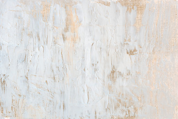 Wall Mural - White acrylic paint with gold glitter background illustration