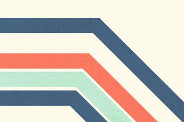 Wall Mural - bold color bent line pattern on a beige background