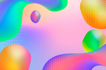 Wall Mural - colorful fluid gradient patterned background