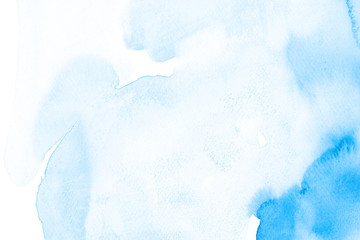 Wall Mural - watercolor textured blue background