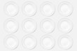 © MM - White plates on a white background