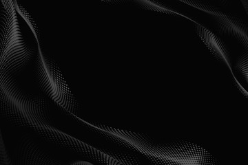 Wall Mural - Halftone pattern on a black background