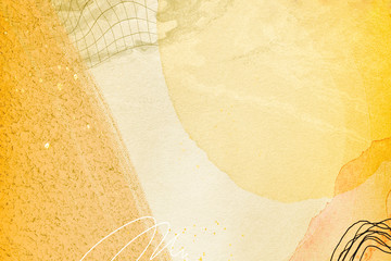 Wall Mural - abstract gold watercolor background