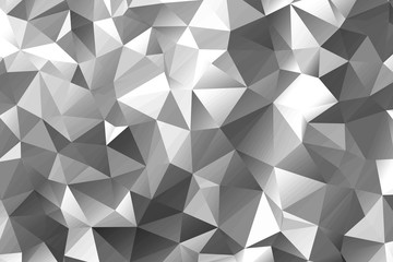 Canvas Print - Abstract silver geometric background design