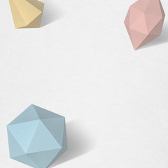 Wall Mural - Geometric paper craft design background