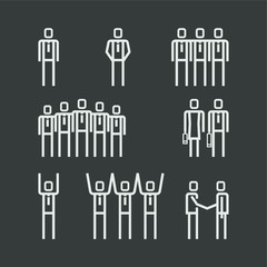 Poster - outline of people