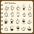 © captainvector - collection of hot drink icons
