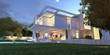 © FrankBoston - Upscale modern villa with pool and garden