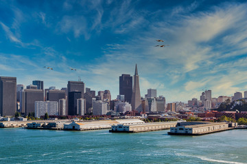 Fototapete - Buildings in the skyline of San Francisco California