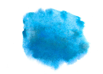 Wall Mural - watercolor illustration art abstract blue color texture background.