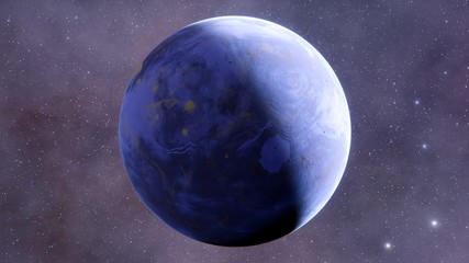 two beautiful planets in space, two planets in space, planets space background 3d render