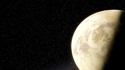 two beautiful planets in space, two planets in space, planets space background 3d render