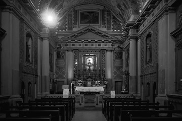 the chapel of the church of San giovanni in Grottammare, a beautiful medieval village on the Adriatic coast near the city of San Benedetto del Tronto