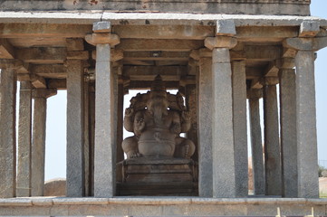 Wall Mural - Saasivekaalu Ganesha Temple, Hampi, Karnataka, India